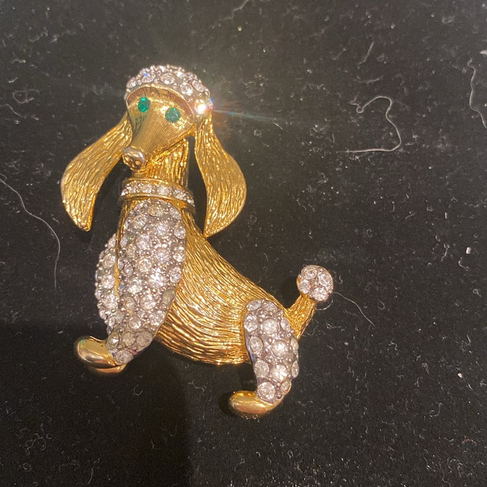 Vintage poodle pin